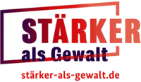 Logo mit Schrift Stärker als Gewalt staerker-als-gewalt.de