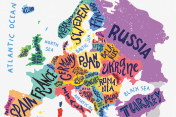 Grafic Map of Europe