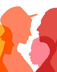 Grafik: Silhouetten von 4 unterschiedlichen Frauen