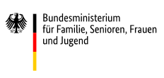 Logo: Bundesministerium für Familie, Senioren, Frauen und Jugend