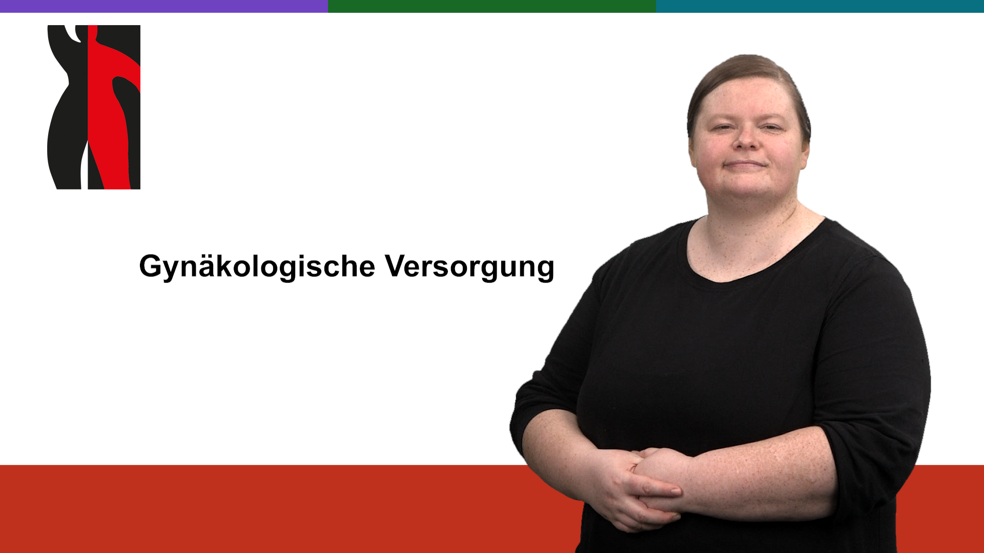 Startfoto zum Gebärdenvideo: Gynäkologische Versorgung