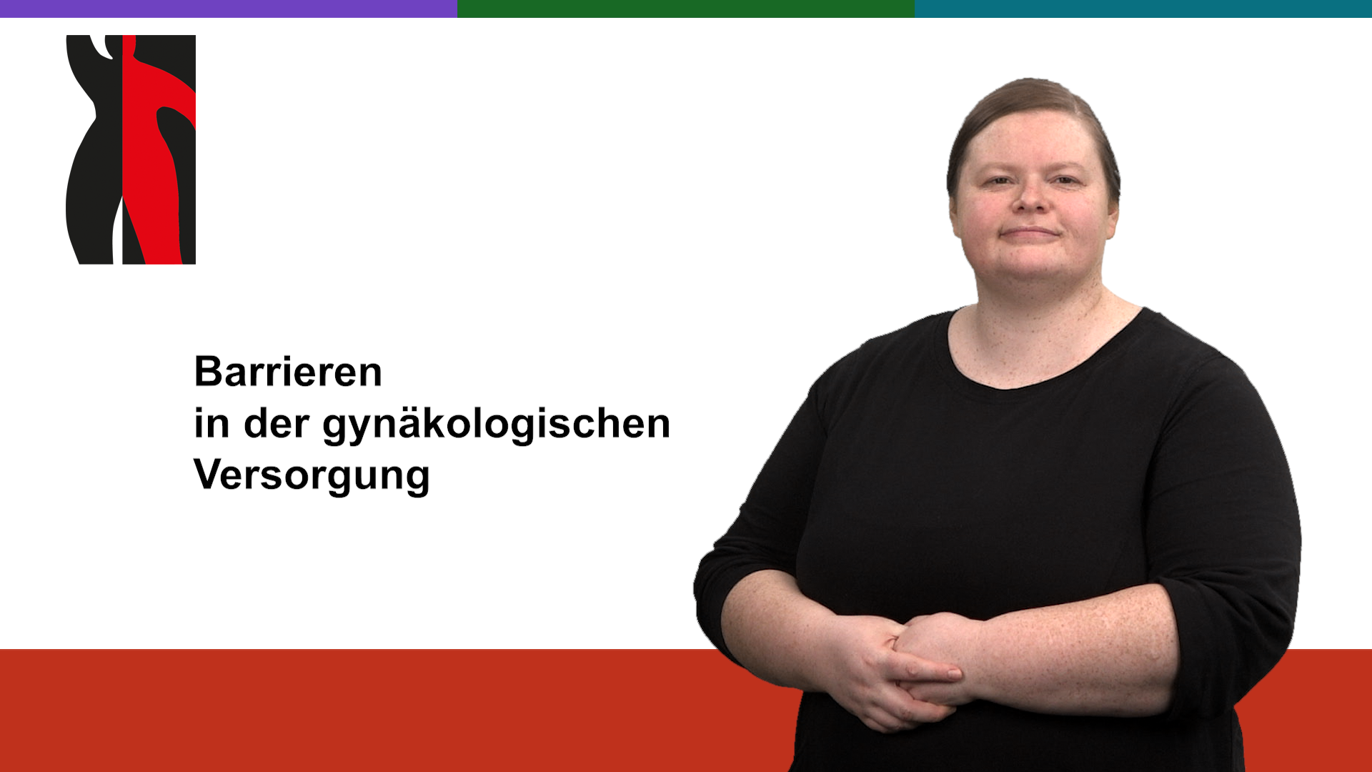 Startfoto zum Gebärdenvideo: Barrieren in der gynäkologischen Versorgung