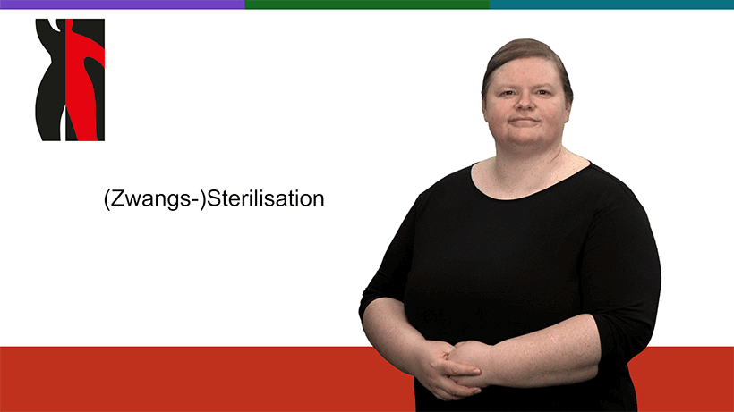 Startfoto zum Gebärdenvideo:  -Zwangs-Sterilisation