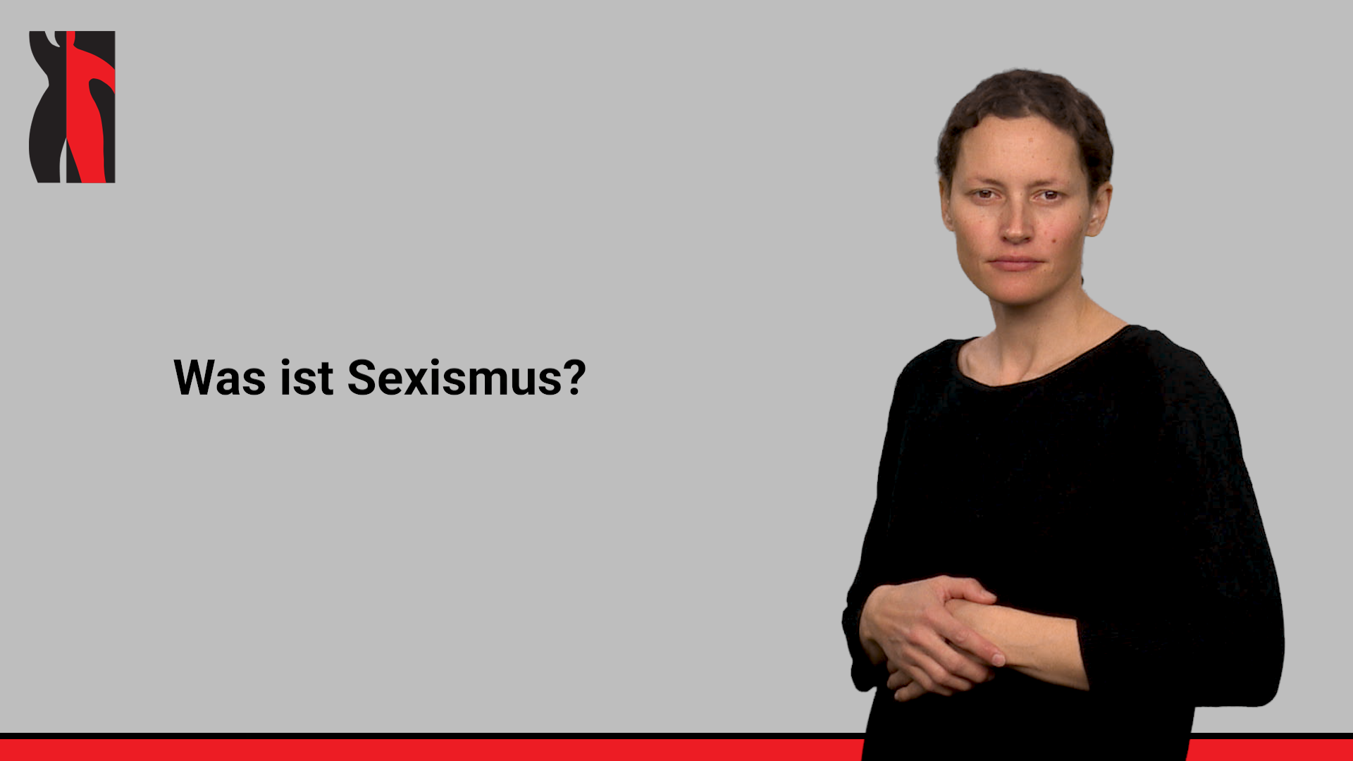 Startbild zum Gebärdensprachvideo Was ist Sexismus
