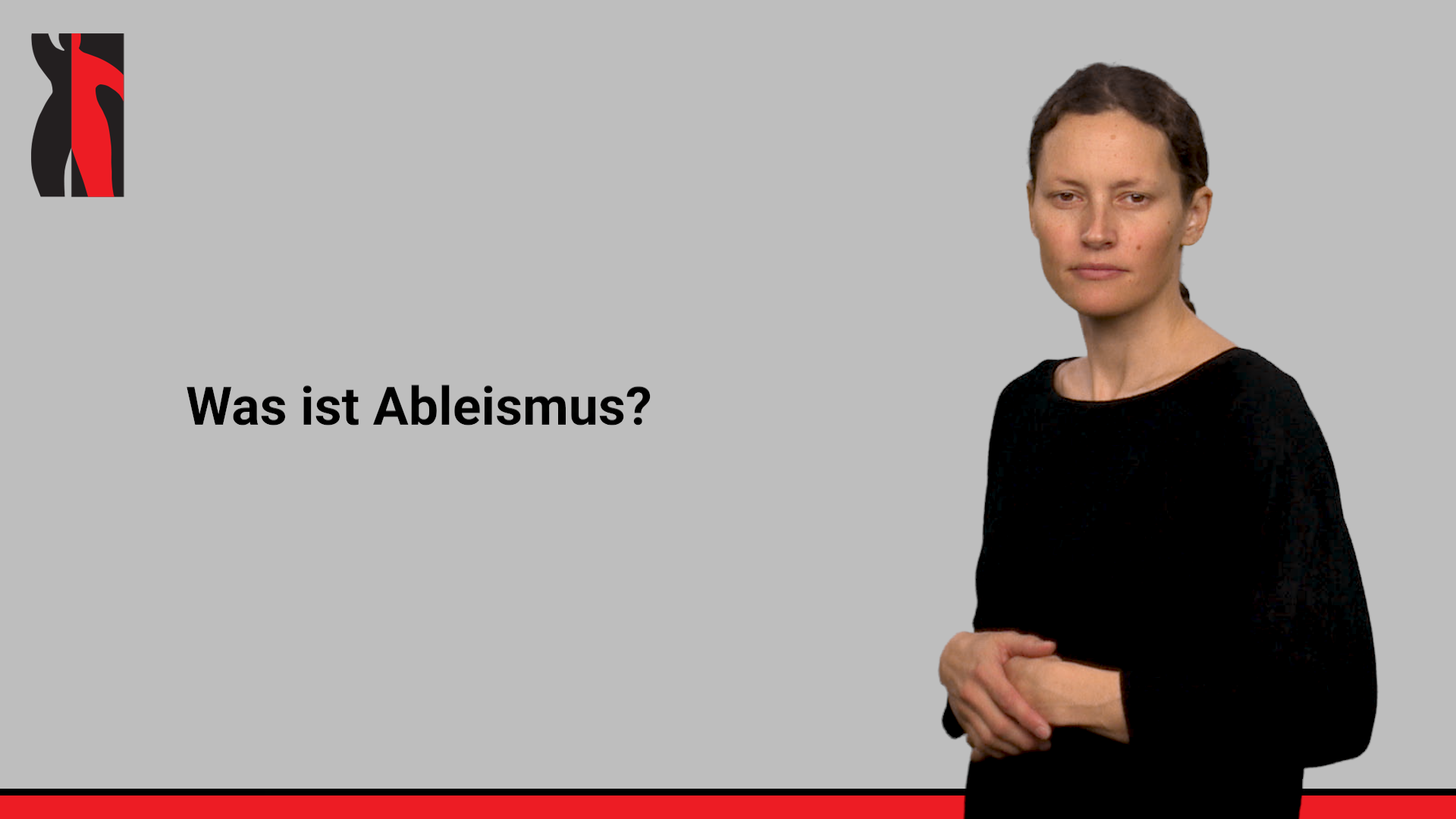 Startbild zum Gebärdensprachvideo Was ist Ableismus